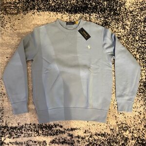 Polo Ralph Lauren Men's Light Blue Crewneck Sweater - Small